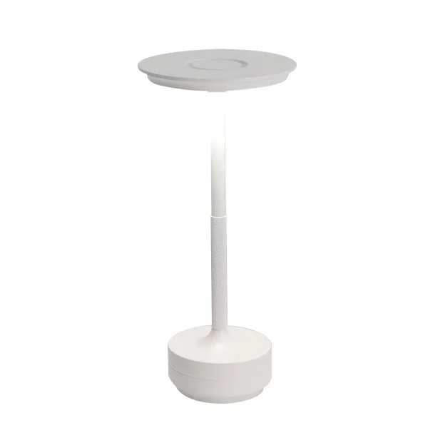 LÁMPARA DE MESA LED RECARGABLE INALÁMBRICA 213LM BLANCA IP44 ESTIVA