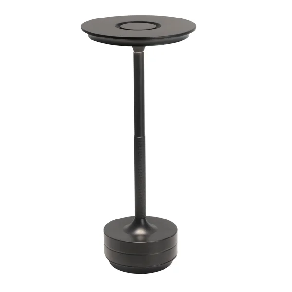 LÁMPARA DE MESA LED RECARGABLE INALÁMBRICA 213LM NEGRA IP44 ESTIVA