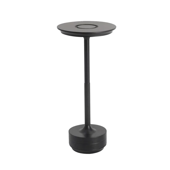 LÁMPARA DE MESA LED RECARGABLE INALÁMBRICA 213LM NEGRA IP44 ESTIVA 2