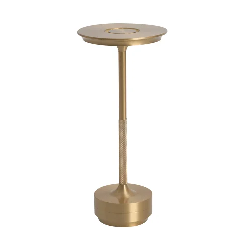 LÁMPARA DE MESA LED RECARGABLE INALÁMBRICA 213LM DORADA IP44 ESTIVA