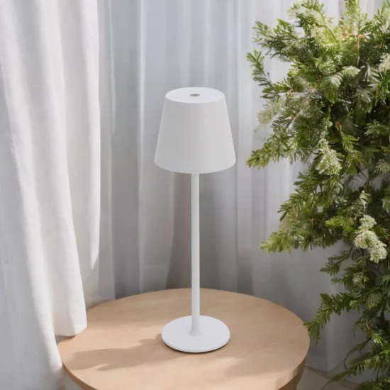 LÁMPARA DE MESA LED RECARGABLE INALÁMBRICA 229LM BLANCA IP44 SIRANA