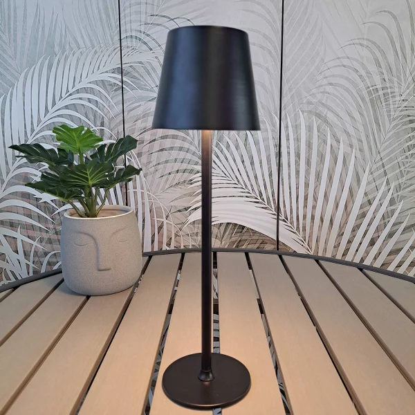 LÁMPARA DE MESA LED RECARGABLE INALÁMBRICA 229LM NEGRA IP44 SIRANA LÁMPARA DE MESA LED RECARGABLE INALÁMBRICA 229LM NEGRA IP44 SIRANA