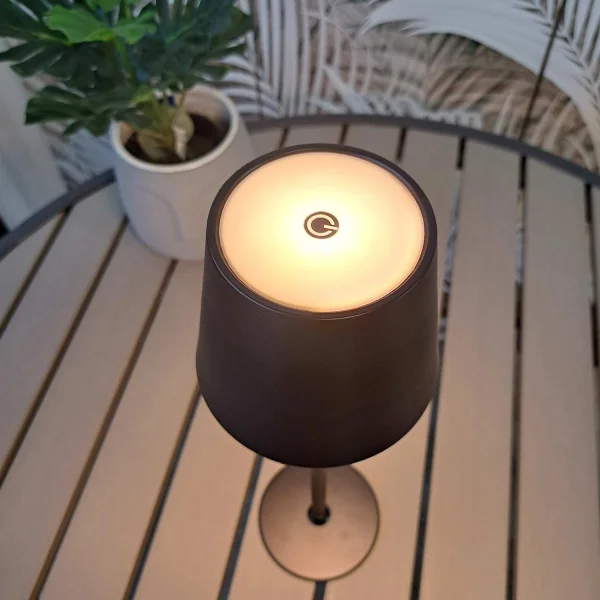 LÁMPARA DE MESA LED RECARGABLE INALÁMBRICA 229LM NEGRA IP44 SIRANA LÁMPARA DE MESA LED RECARGABLE INALÁMBRICA 229LM NEGRA IP44 SIRANA