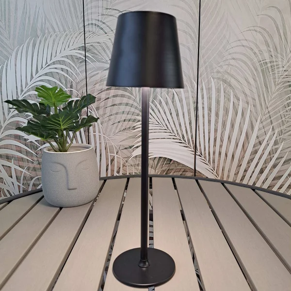 LÁMPARA DE MESA LED RECARGABLE INALÁMBRICA 229LM NEGRA IP44 SIRANA LÁMPARA DE MESA LED RECARGABLE INALÁMBRICA 229LM NEGRA IP44 SIRANA