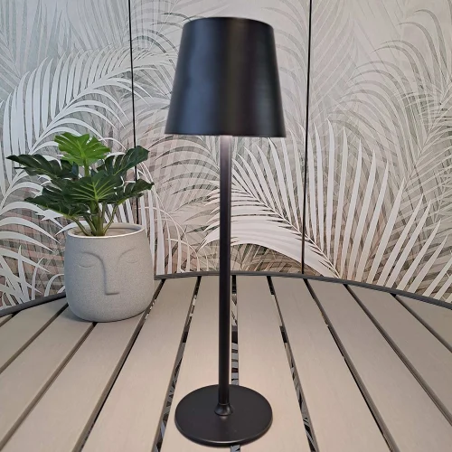 LÁMPARA DE MESA LED RECARGABLE INALÁMBRICA 229LM NEGRA IP44 SIRANA LÁMPARA DE MESA LED RECARGABLE INALÁMBRICA 229LM NEGRA IP44 SIRANA