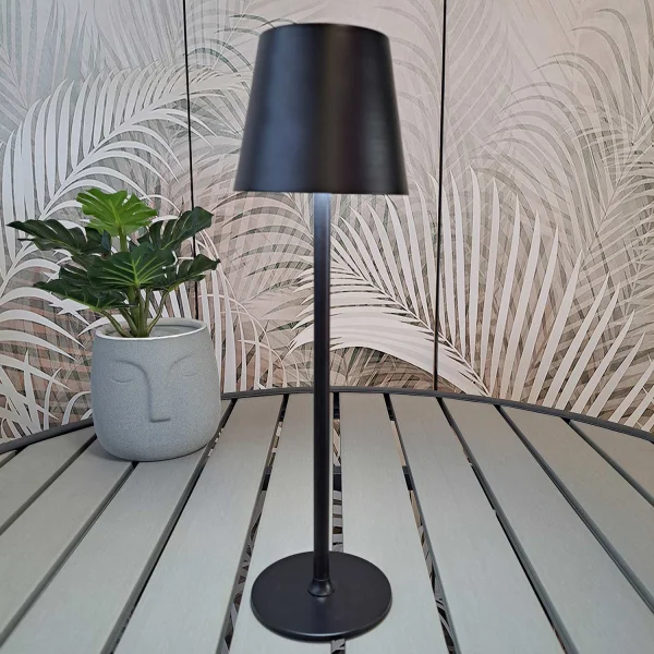 LÁMPARA DE MESA LED RECARGABLE INALÁMBRICA 229LM NEGRA IP44 SIRANA LÁMPARA DE MESA LED RECARGABLE INALÁMBRICA 229LM NEGRA IP44 SIRANA