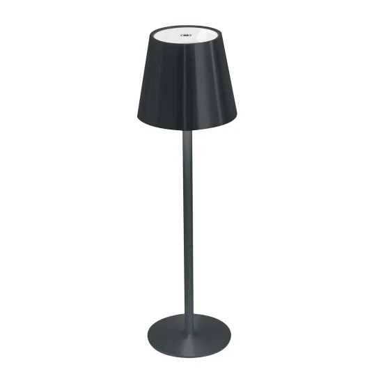 LÁMPARA DE MESA LED RECARGABLE INALÁMBRICA 229LM NEGRA IP44 SIRANA 2