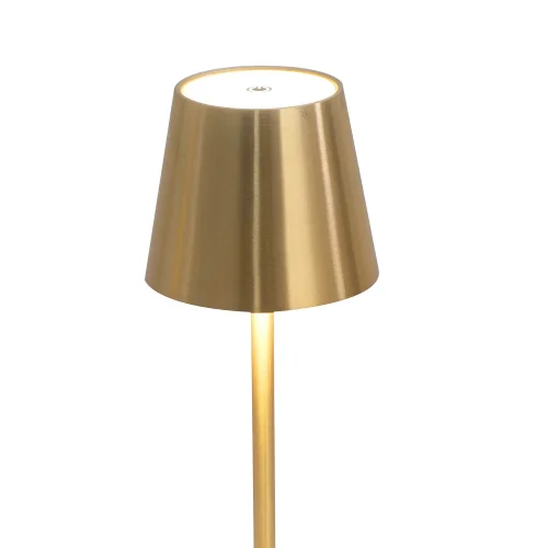 LÁMPARA DE MESA LED RECARGABLE INALÁMBRICA 229LM DORADA IP44 SIRANA