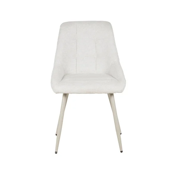 SILLA DE COMEDOR TAPIZADA ARENA PATA BEIGE WESKA SILLA DE COMEDOR TAPIZADA ARENA PATA BEIGE WESKA