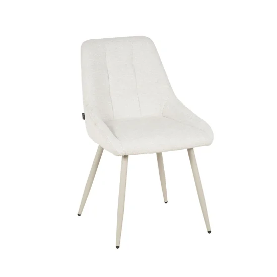 SILLA DE COMEDOR TAPIZADA ARENA PATA BEIGE WESKA