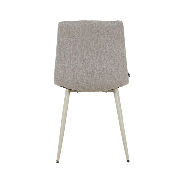 SILLA DE COMEDOR TAPIZADO GRIS OSCURO PATAS BEIGE TULUM