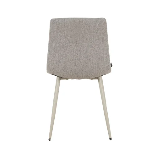 SILLA DE COMEDOR TAPIZADO GRIS OSCURO PATAS BEIGE TULUM