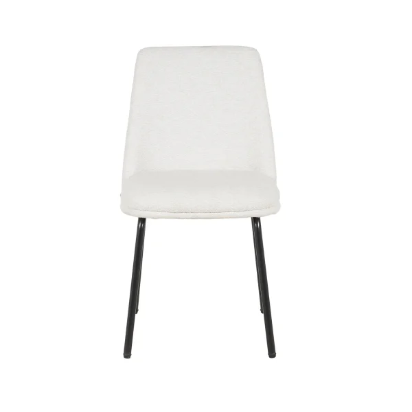 SILLA DE COMEDOR TAPIZADO ARENA PATAS NEGRAS LUSTRA SILLA DE COMEDOR TAPIZADO ARENA PATAS NEGRAS LUSTRA