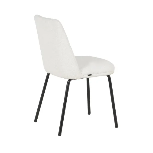 SILLA DE COMEDOR TAPIZADO ARENA PATAS NEGRAS LUSTRA SILLA DE COMEDOR TAPIZADO ARENA PATAS NEGRAS LUSTRA