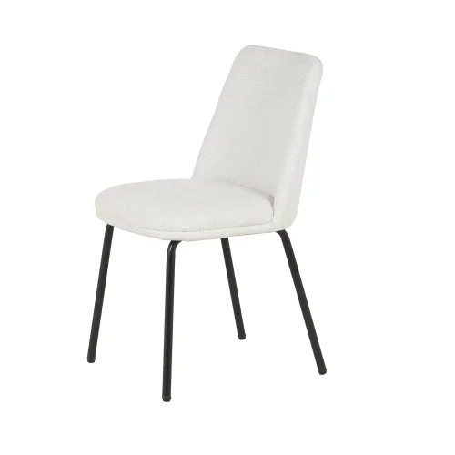 SILLA DE COMEDOR TAPIZADO ARENA PATAS NEGRAS LUSTRA SILLA DE COMEDOR TAPIZADO ARENA PATAS NEGRAS LUSTRA