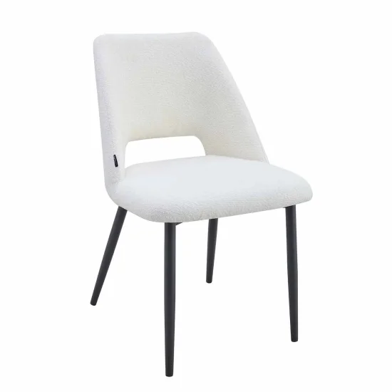 SILLA DE COMEDOR TAPIZADA BLANCO EBONY 2