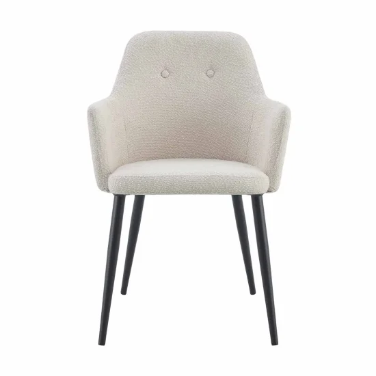 SILLÓN GUNNAR TEXTIL ARENA PATAS NEGRAS 2