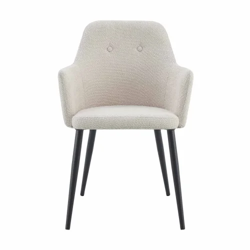 SILLÓN GUNNAR TEXTIL ARENA PATAS NEGRAS