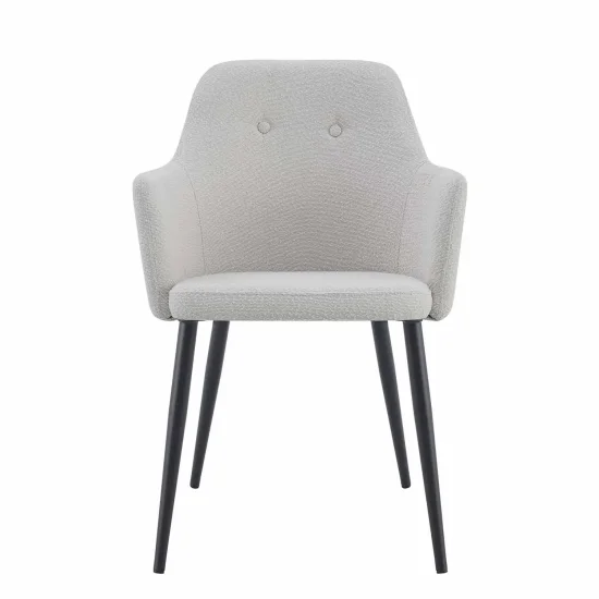 SILLÓN GUNNAR TEXTIL GRIS PATAS NEGRAS 2