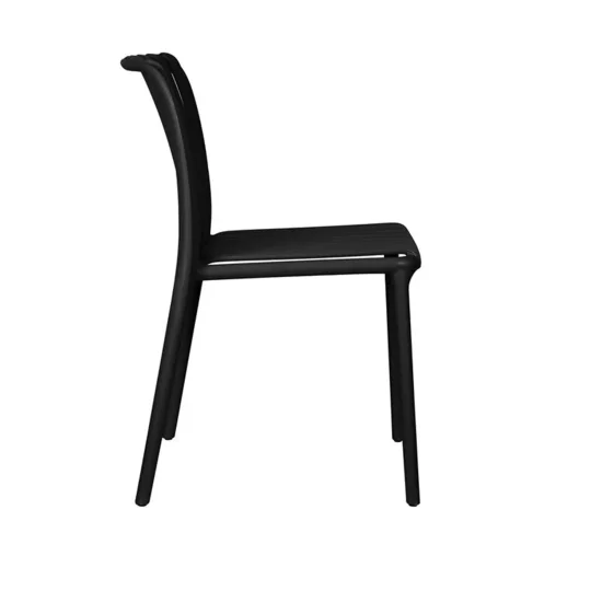 SILLA DE JARDIN POLIPROPILENO NEGRA EOLIA 2