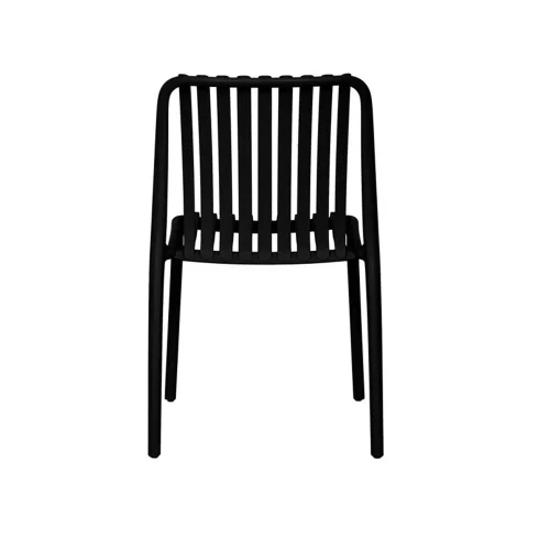 SILLA DE JARDIN POLIPROPILENO NEGRA EOLIA