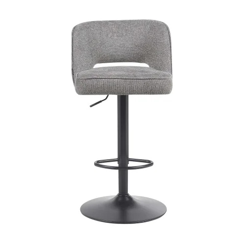 TABURETE ALTO TAPIZADO GRIS OSCURO LISBOA TABURETE ALTO TAPIZADO GRIS OSCURO LISBOA
