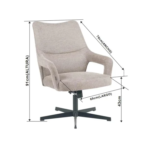 SILLÓN CON REPOSAPIÉS ARENA CONCORD