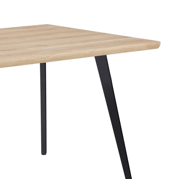 MESA DE COMEDOR RECTANGULAR NATURAL/NEGRO SOREN MESA DE COMEDOR RECTANGULAR NATURAL/NEGRO SOREN