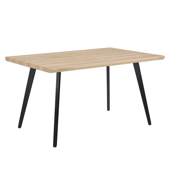 MESA DE COMEDOR RECTANGULAR NATURAL/NEGRO SOREN