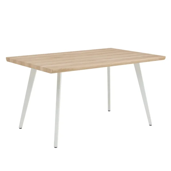 MESA DE COMEDOR RECTANGULAR NATURAL/BLANCO SOREN