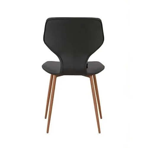 SILLA UPPLAND PU GRIS ANTRACITA PATAS COLOR HAYA