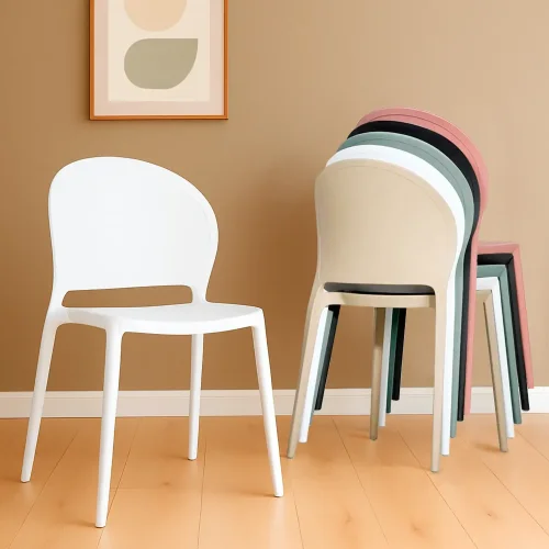 SILLA APILABLE BLANCA HARLEM SILLA APILABLE BLANCA HARLEM