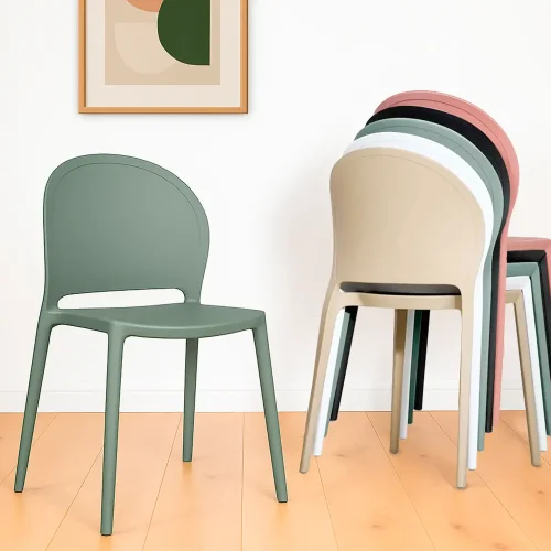 SILLA APILABLE VERDE KALE HARLEM