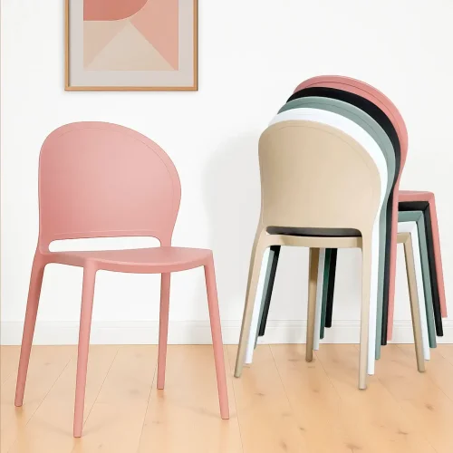 SILLA APILABLE ROSA PALO HARLEM