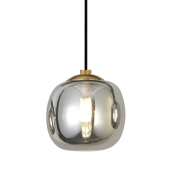 LÁMPARA DE TECHO 1 LUZ TULIPA FUME Ø15CM G9 NICOLETTA