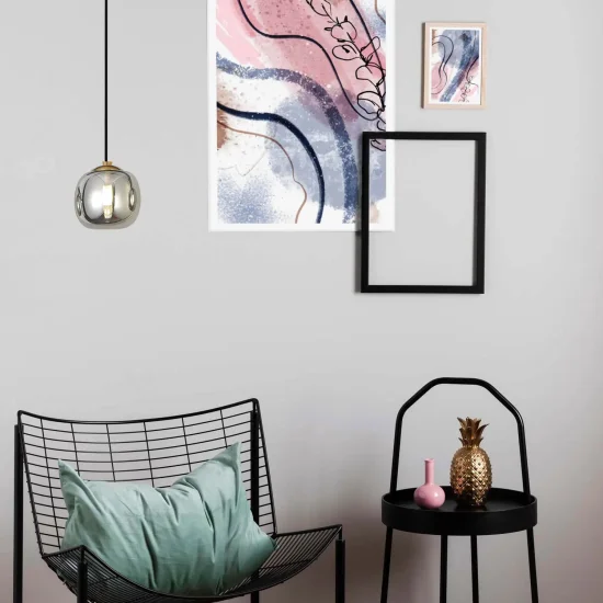 LÁMPARA DE TECHO 1 LUZ TULIPA FUME Ø12CM G9 NICOLETTA