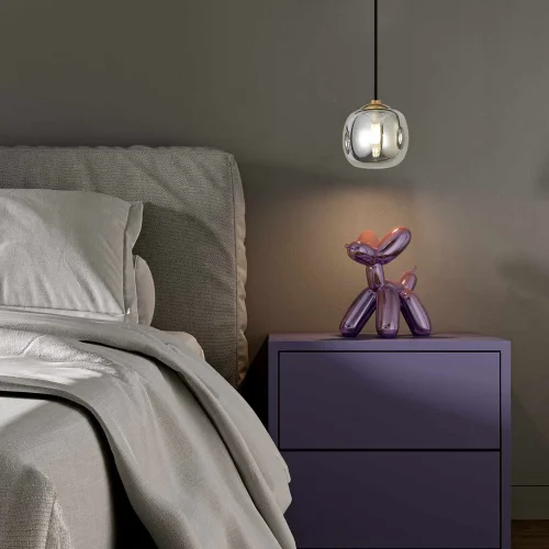 LÁMPARA DE TECHO 1 LUZ TULIPA FUME Ø10CM G9 NICOLETTA