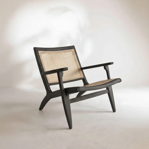 SILLÓN MADERA DE OLMO NEGRO EINAR