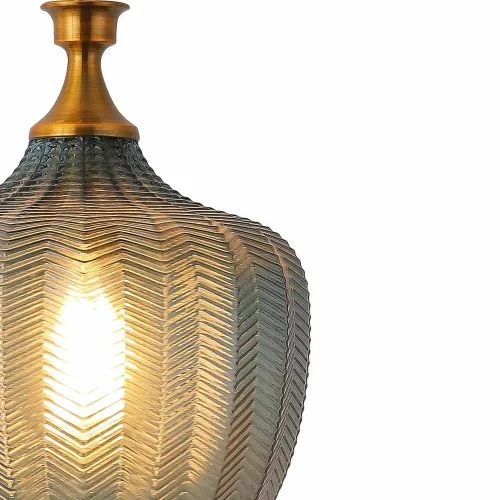 LÁMPARA DE TECHO CRISTAL AGUAMARINA Ø 26 CM ROGAN