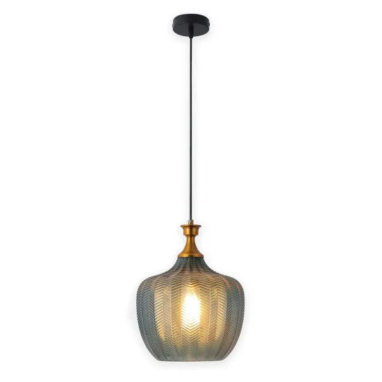 LÁMPARA DE TECHO CRISTAL AGUAMARINA Ø 26 CM ROGAN 2