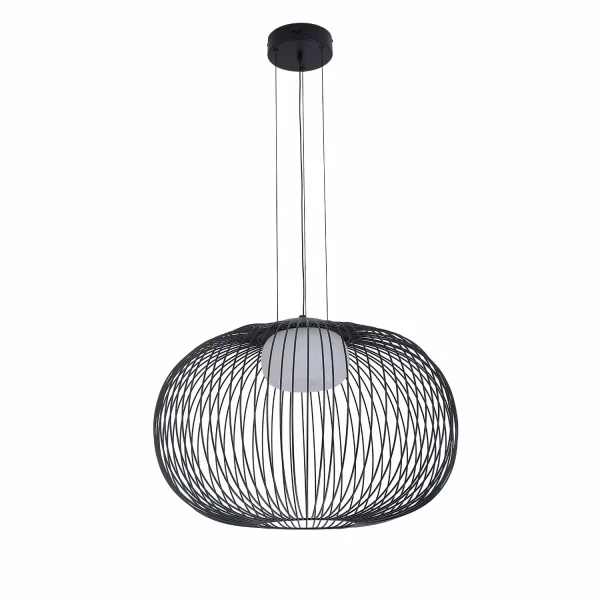 LÁMPARA DE TECHO LED 15W 3000K-4000K-6000K Ø60CM NEGRO ARVEN