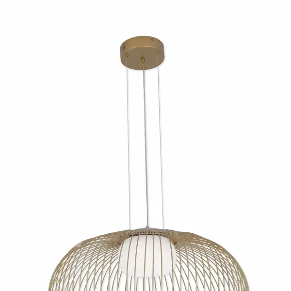 LÁMPARA DE TECHO LED 15W 3000K-4000K-6000K Ø60CM DORADO ARVEN