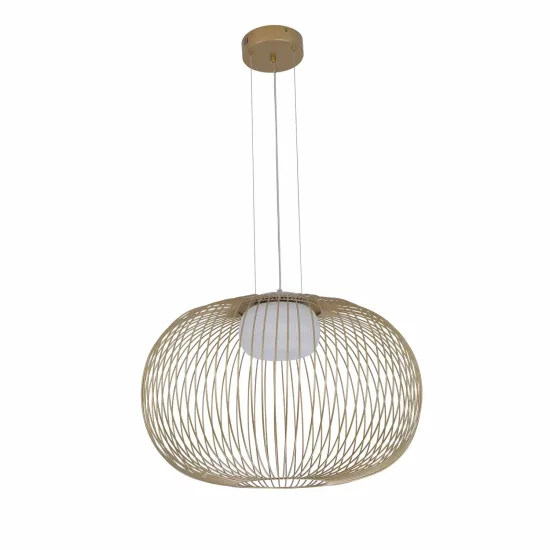 LÁMPARA DE TECHO LED 15W 3000K-4000K-6000K Ø60CM DORADO ARVEN 2