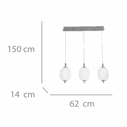 LÁMPARA DE TECHO LED 3 LUCES 30W 3000-6000K ANEKA