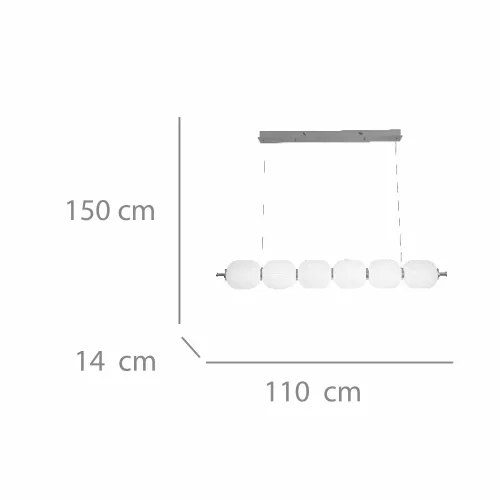 LÁMPARA DE TECHO LED 6 LUCES 45W 3000-6000K ANEKA