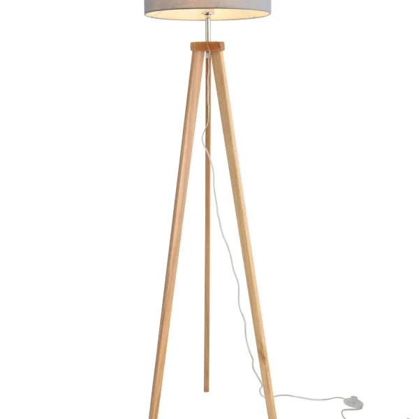 LÁMPARA DE PIE ENGDAHL PANTALLA GRIS