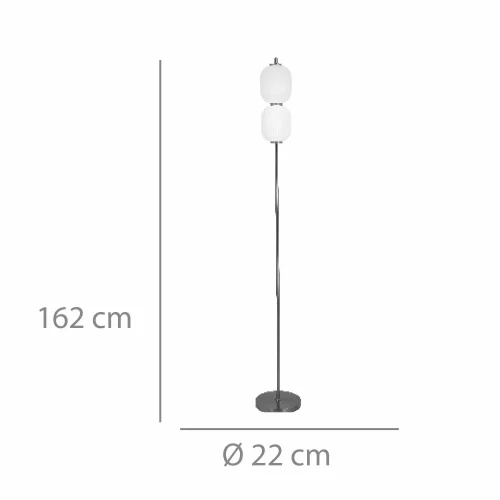 LÁMPARA DE PIE LED 16W 3000-6000K TÁCTIL ANEKA