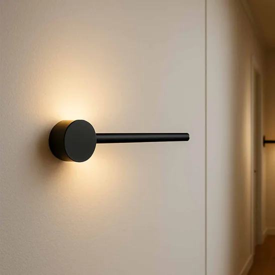 APLIQUE LED 6W 3000K ACERO PINTADO NEGRO 40CM MIREA