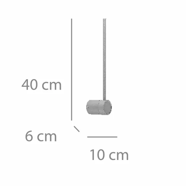 APLIQUE LED 6W 3000K ACERO PINTADO DORADO 40CM MIREA