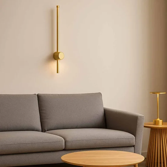 APLIQUE LED 8W 3000K ACERO PINTADO DORADO 60CM MIREA